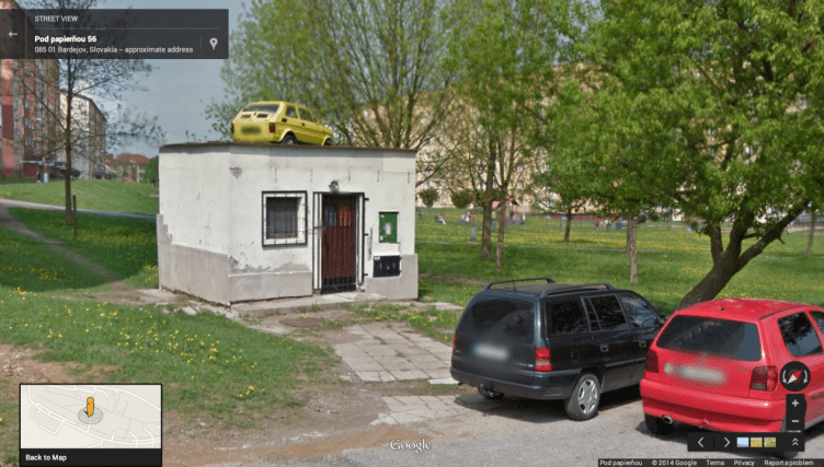Google Street View Parkování