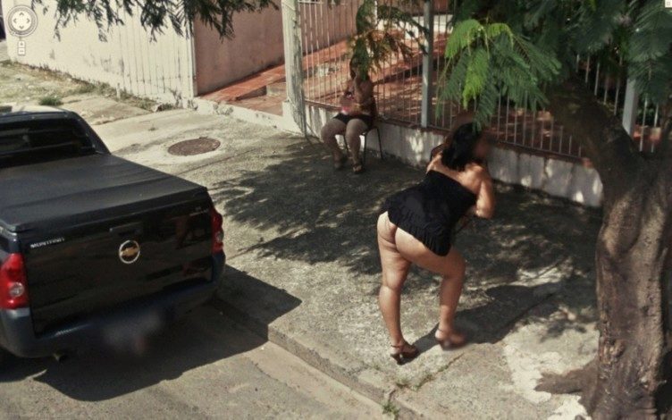 Google Street View prostitutka