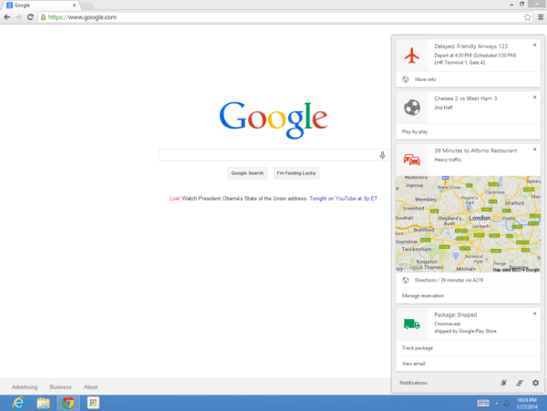 Google Now nyní i v desktopové verzi prohlížeče Chrome