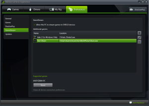 nvidia shiled preferences