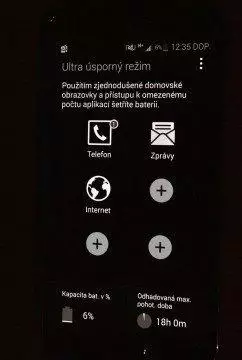 Samsung Galaxy S5 ultra úsporný režim 1