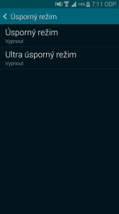 Samsung Galaxy S5 ultra úsporný režim