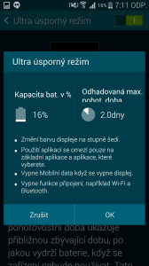 Samsung Galaxy S5 ultra úsporný režim 3