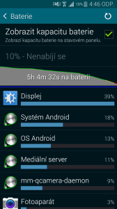 Samsung Galaxy S5 vysoká zátěž