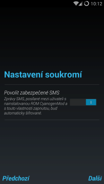 Nastavení soukromí