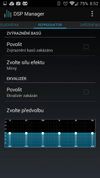 Ekvalizér DSP Manager
