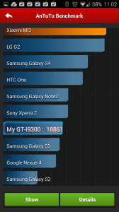 Výsledky v AnTuTu Benchmark