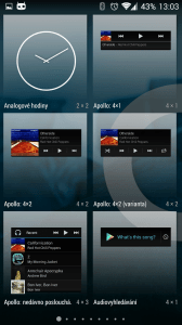 Widgety na domovskou obrazovku