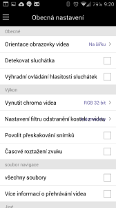 Možnosti nastavení