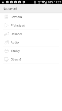 MX Player: možnosti nastavení
