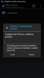 Požadavek na PIN