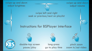 BSPlayer: ovládání gesty