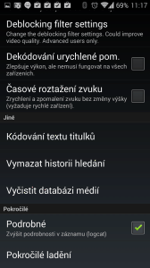 VLC for Android Beta: možnosti nastavení