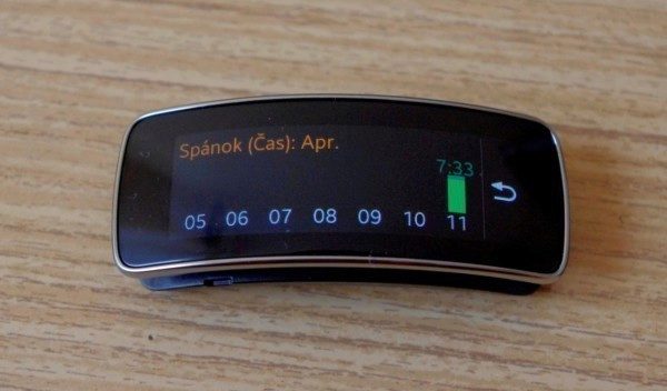 Gear Fit spánek 2