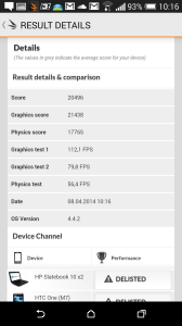 HTC One M8 recenze - 3Dmark