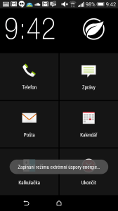 HTC One M8 recenze - extrémní úspora baterie