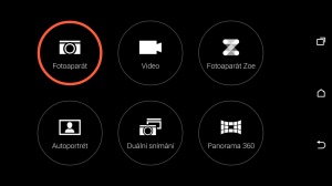 HTC One M8 recenze - menu fotoaparát