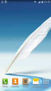 Snímek obrazovky z Galaxy Note II s Androidem 4.4.2 KitKat