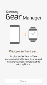 Proces spárování Samsung Gear Manager s hodinkami