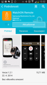 Samsung Apps: aktualizace aplikace v hodinkách