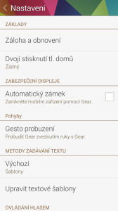 Možnosti nastavení
