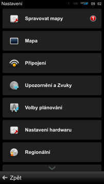 Sygic: možnosti v průběhu cesty