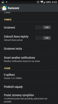 Možnosti nastavení