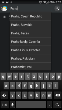Přidání lokality