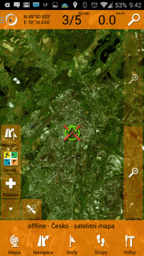 SmartMaps: GPS Navigace a Mapy: mapa
