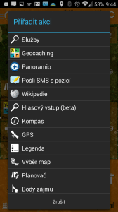 SmartMaps: GPS Navigace a Mapy: nastavení tlačítek