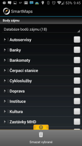 SmartMaps: GPS Navigace a Mapy: vyhledávání POI