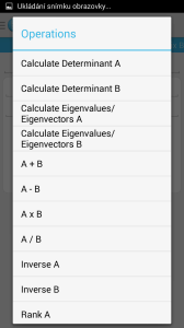 Výpočty s maticemi
