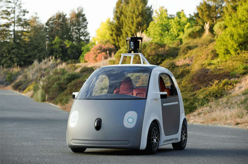 google self driving prototype car