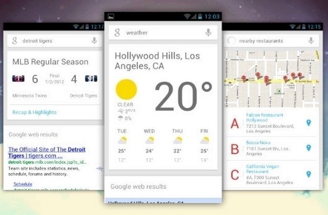 google now cards