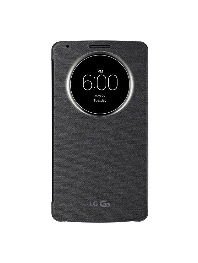 lg g3 quickcircle case metallic black