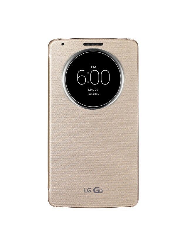 lg g3 quickcircle case shine gold