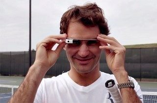 roger federer through glass