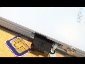 xperia z SIM card sony
