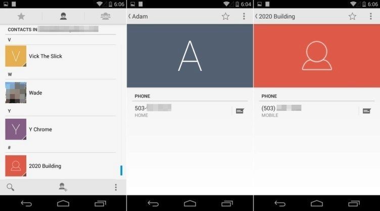 Android 4.4.3 přináší nový vzhled aplikace Lidé