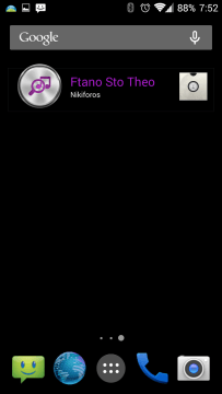 TrackID má widget o rozměrech 4×1.