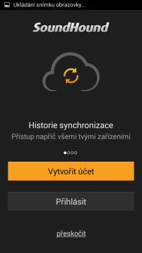 SoundHound: založení účtu