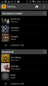 SoundHound: žebříčky