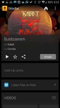 SoundHound: chybná identifikace Malé dámy od Kabátů