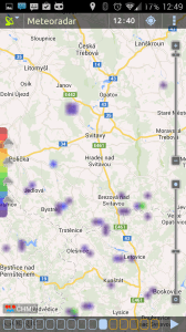 Meteor: detailní pohled na srážky v lokalitě