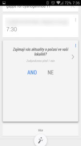 Chytré karty Google: možnosti nastavení