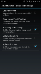 News Feed Settings