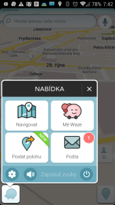 Navigace Waze ve verzi 3.8