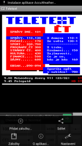 CZ Teletext: možnosti