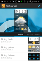 Beautiful Widgets: nastavení motivů