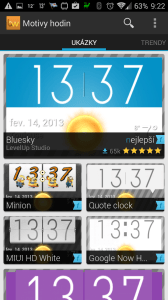 Beautiful Widgets: motivy hodin
